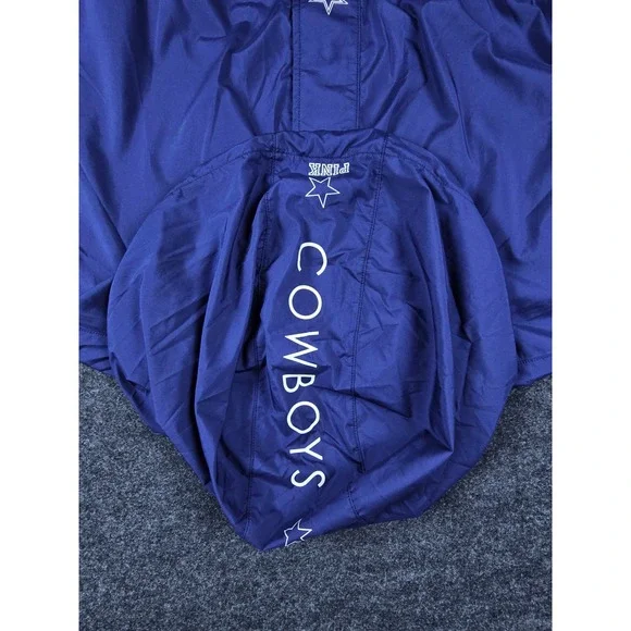 Victoria's Secret PINK Dallas Cowboys Blue Windbreaker Gameday Jacket Size M - Picture 3 of 10